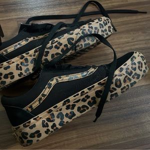 cheetah platform sneaker